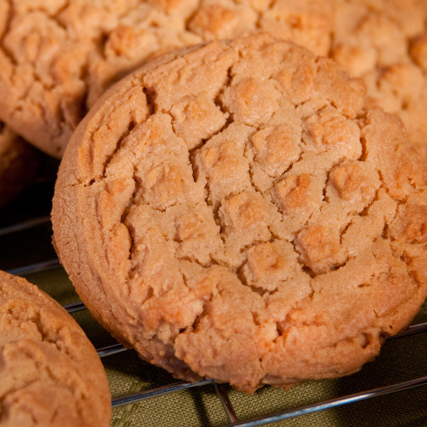 Packed with peanut butter, our substantial yet soft peanut butter cookies are a favorite in our bakeries.

Each cookie is approximately 3 in diameter.