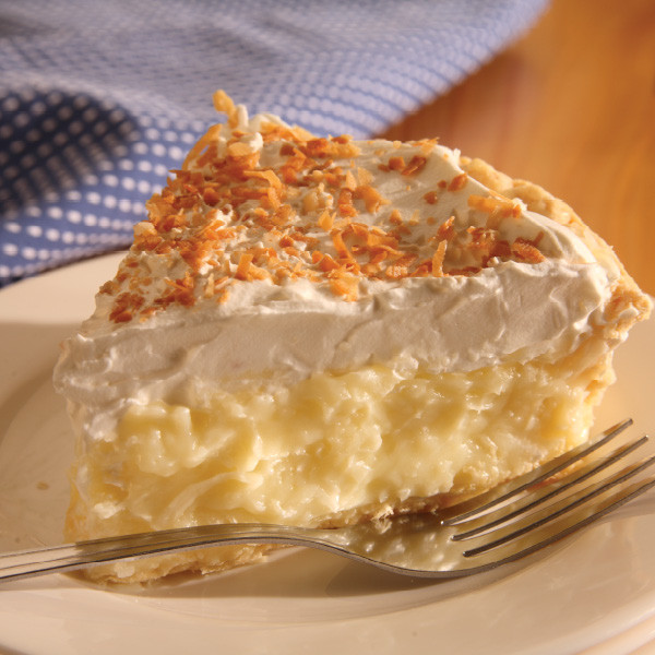 With its luxurious creamy texture liberally blended with shredded coconut, this classic pie might be your next guilty pleasure. We carefully measure and package each ingredient to make your pie just like the ones we serve in our Der Dutchman Restaurants. No baking is required! Assemble in minutes, according to our included instructions. Homemade Amish Pie made in Ohio's Amish Country
Contents of the kit:
One 9 inch baked pie crust
Cooked coconut custard filling
Whipped cream