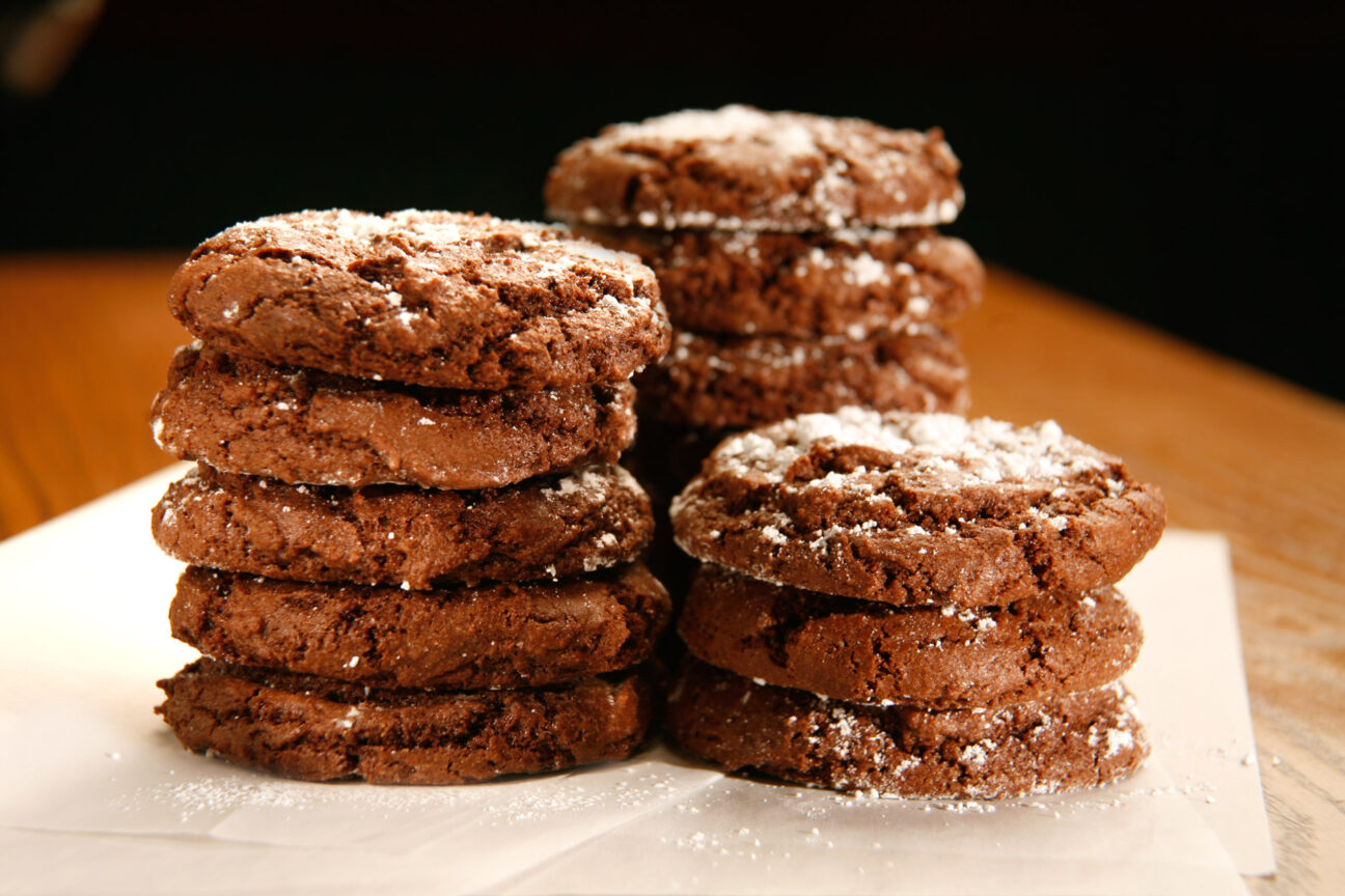 Stacks of Chocolate Cookies