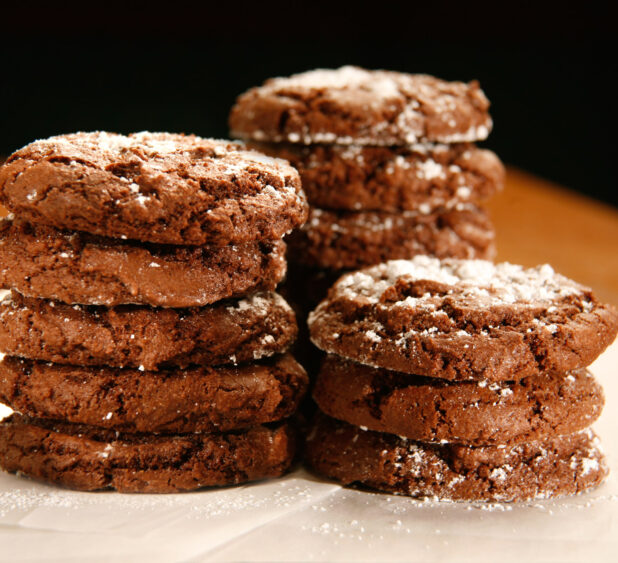 Stacks of Chocolate Cookies