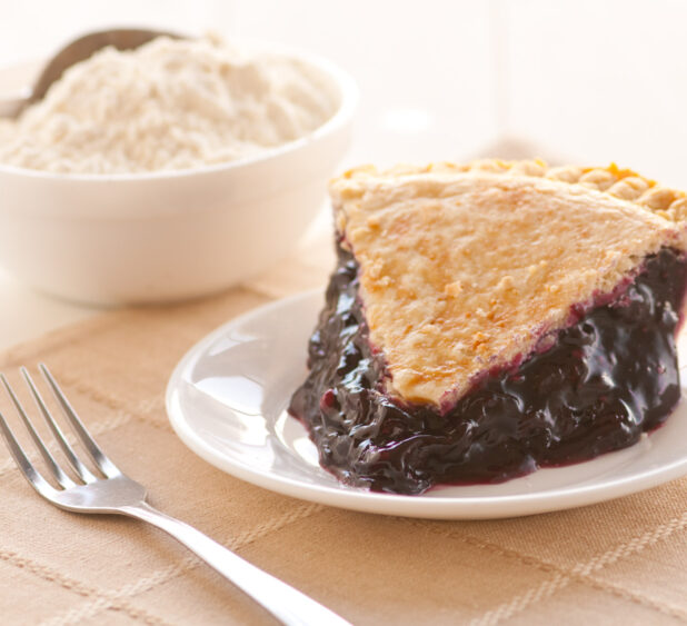 blueberry pie piece