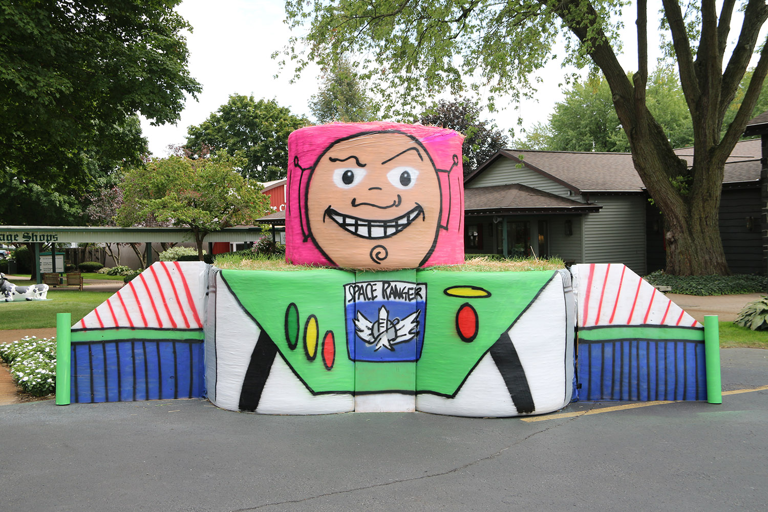 TO INFINITY AND BEYOND: Das Dutchman Essenhaus debuts straw bale artwork