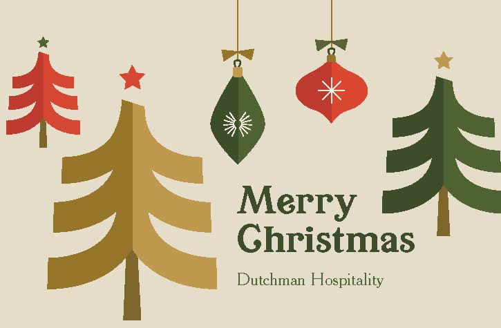 Merry Christmas Bulbs Gift Card