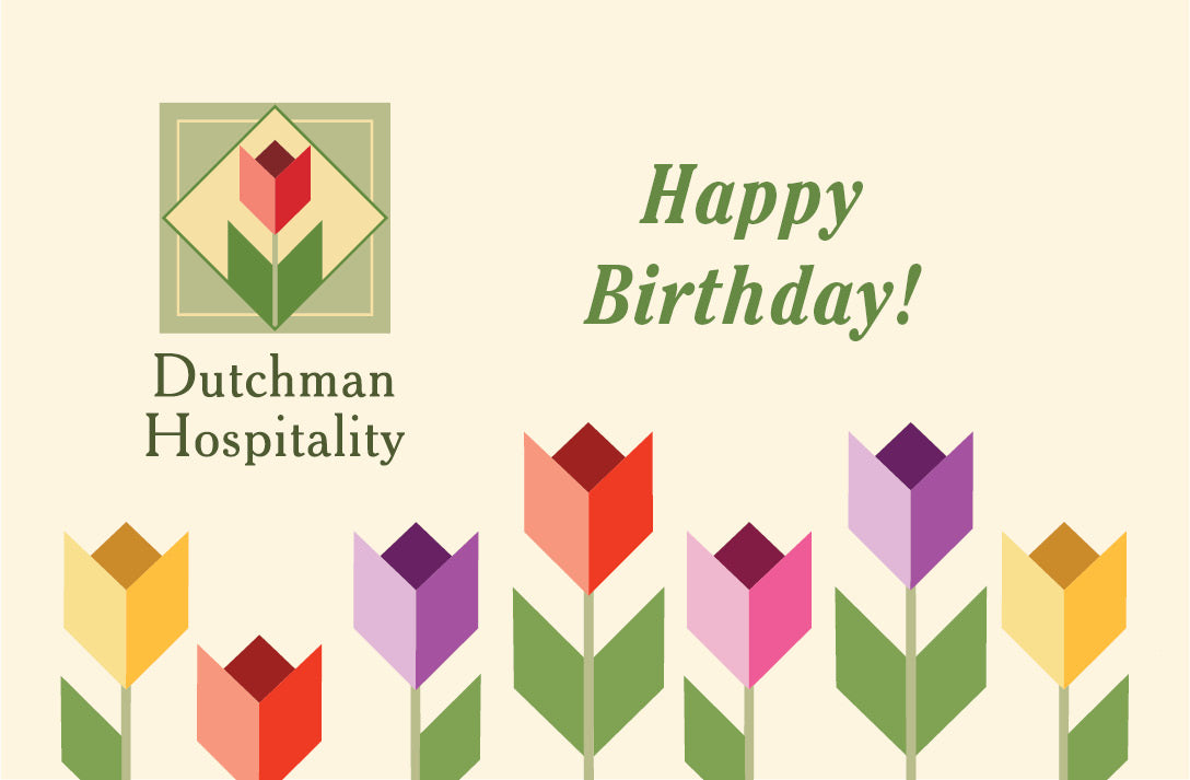 Happy Birthday Tulips Gift Card