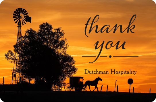 Amish Country Sunset Gift Card